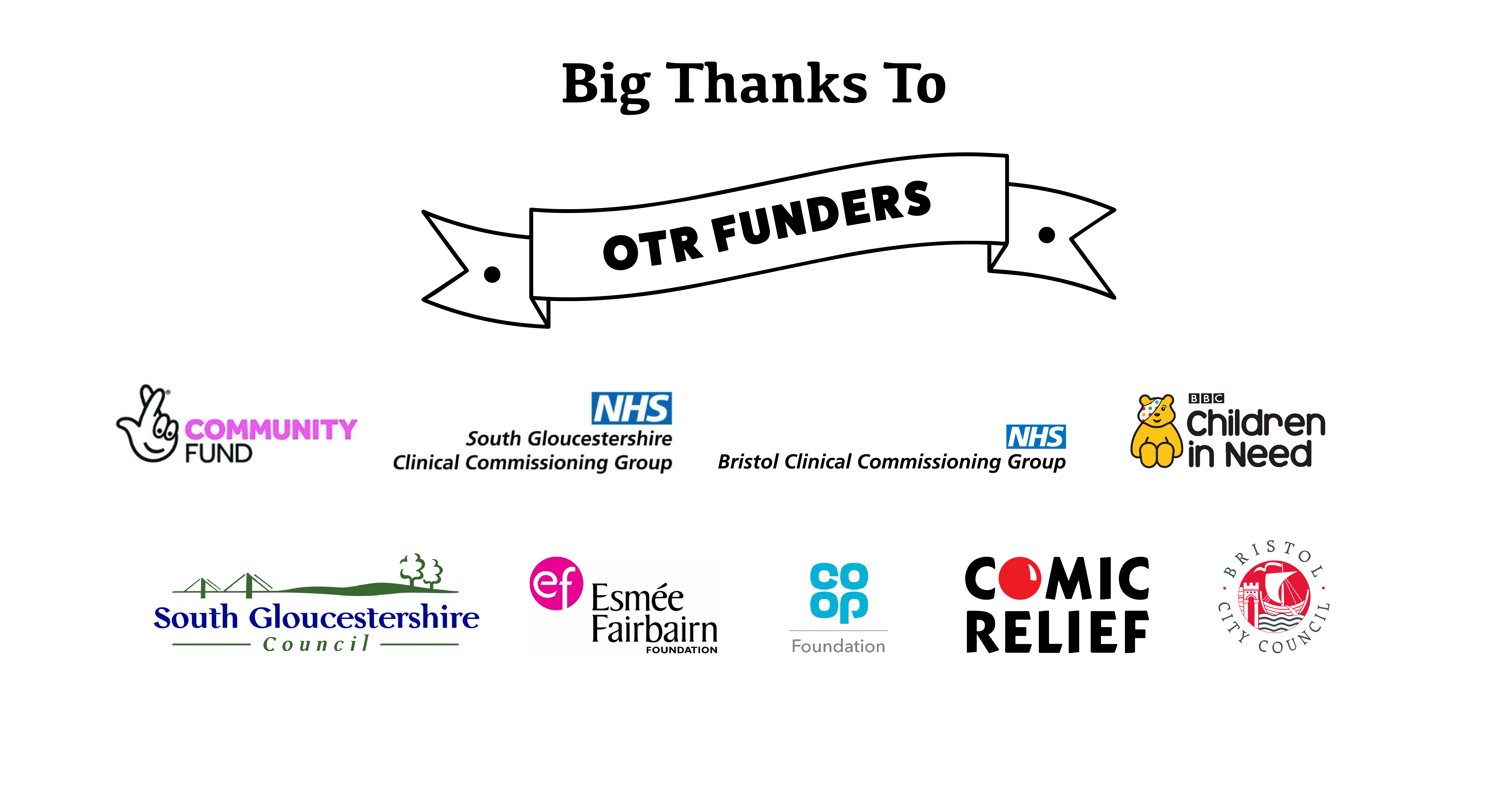 Big thanks to our funders