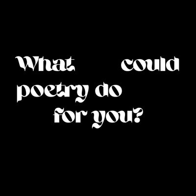 What Could Poetry Do For You?