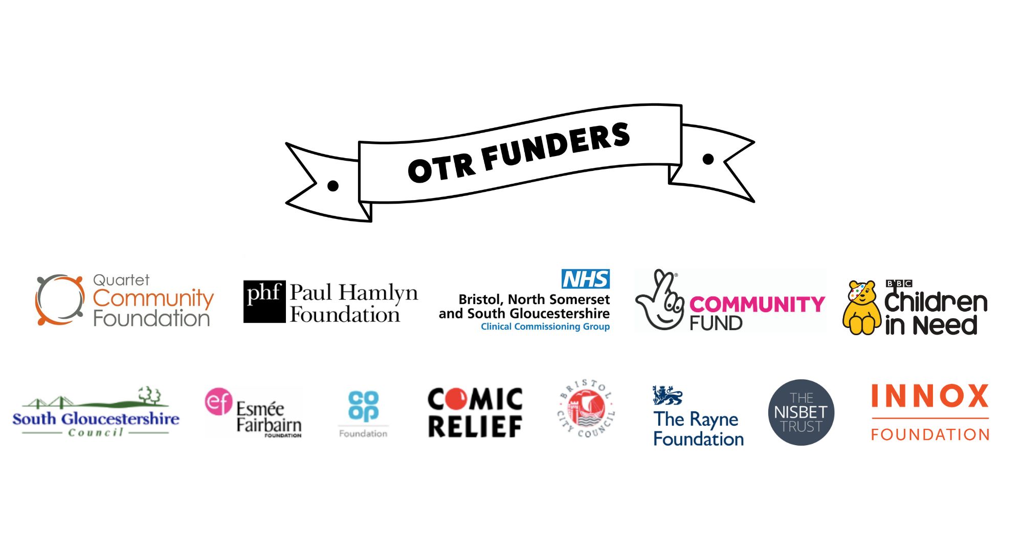 Big thanks to our funders